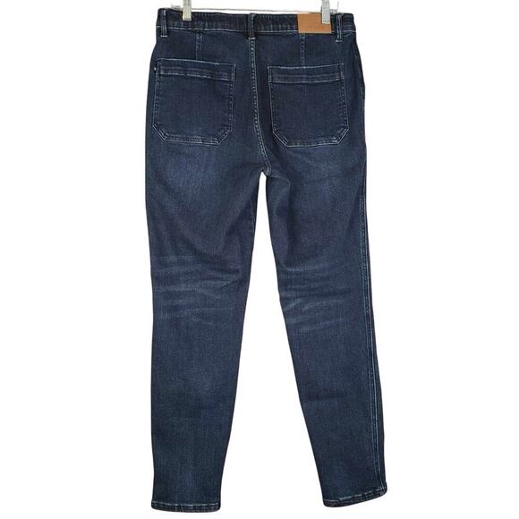 Judy Blue Jogger Jeans Women's 11/30 Dark Wash Blue High Rise Stretch 30 - Picture 3 of 11